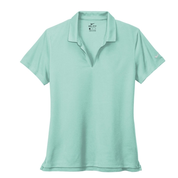 NEW DEADSTOCK VINTAGE NIKE DRIFIT GOLF PERFORMANCE POLO NO BUTTON V-NECK SZM - Picture 1 of 16